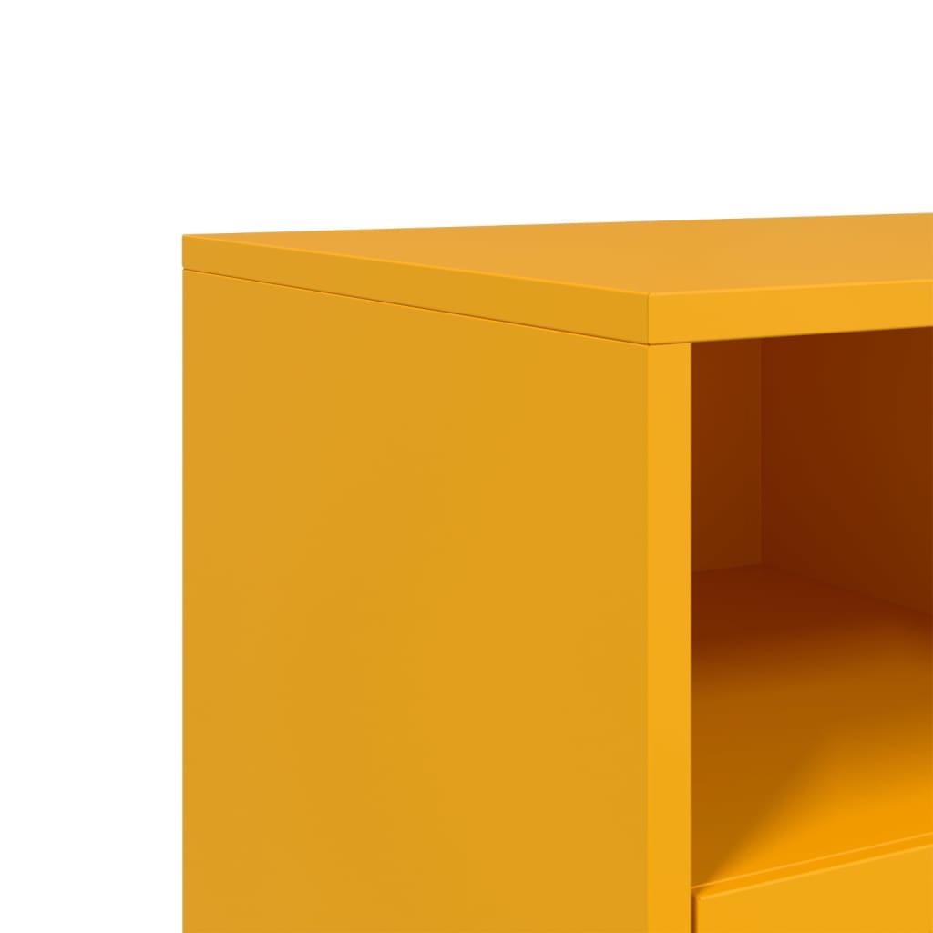 Meuble TV jaune moutarde 68x39x43,5 cm acier - XIOS
