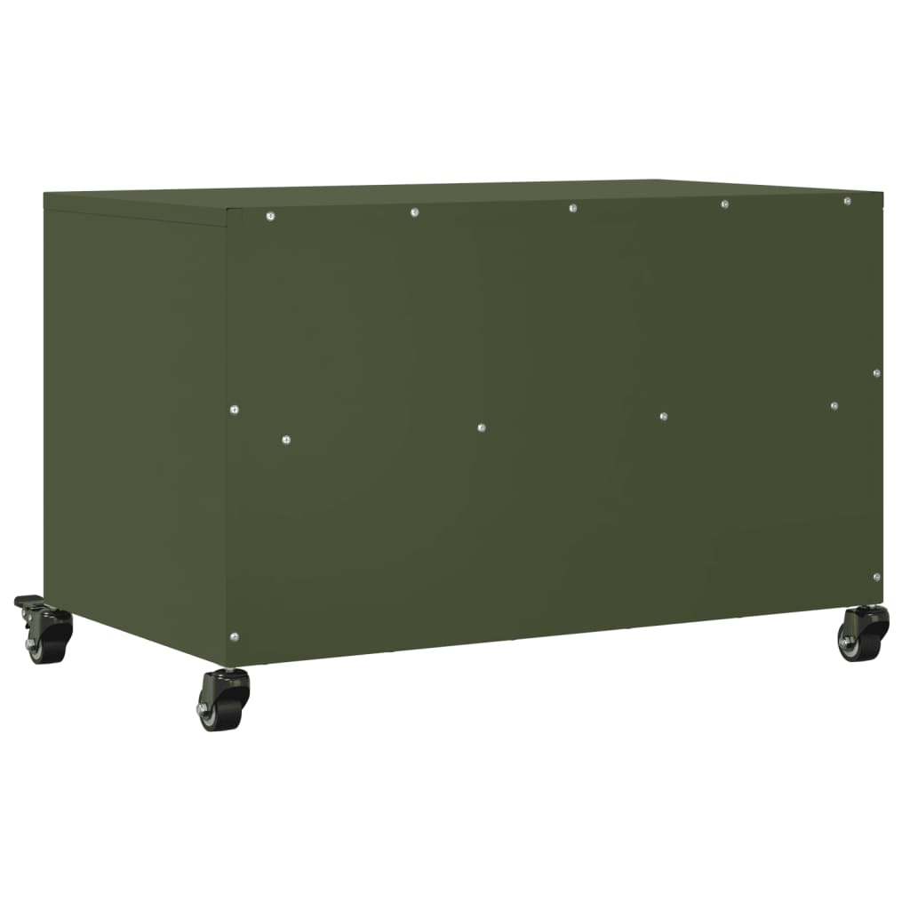 Meuble TV vert olive 68x39x43,5 cm acier - XIOS