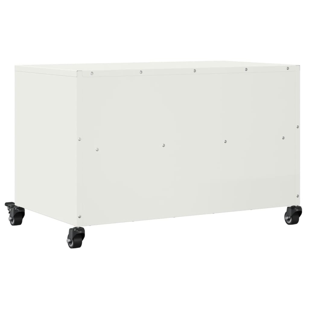 Meuble TV blanc 68x39x43,5 cm acier - XIOS