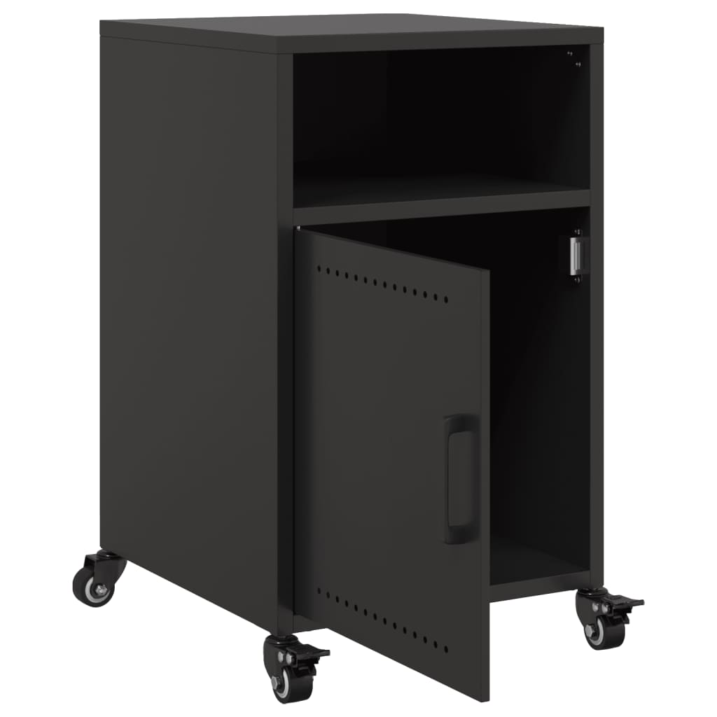 Tables de chevet 2 pcs noir 36x39x59 cm acier - XIOS
