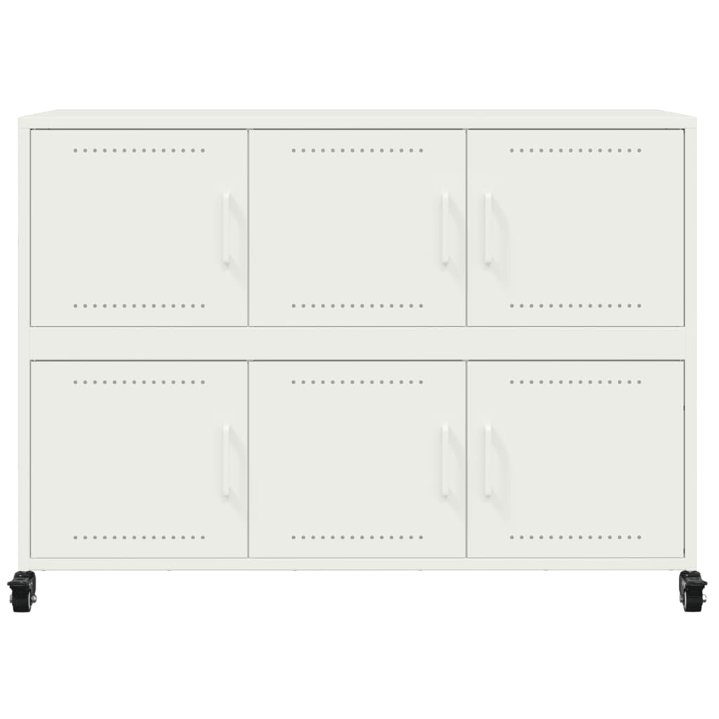 Buffet blanc 100,5x39x72 cm acier laminé à froid - XIOS