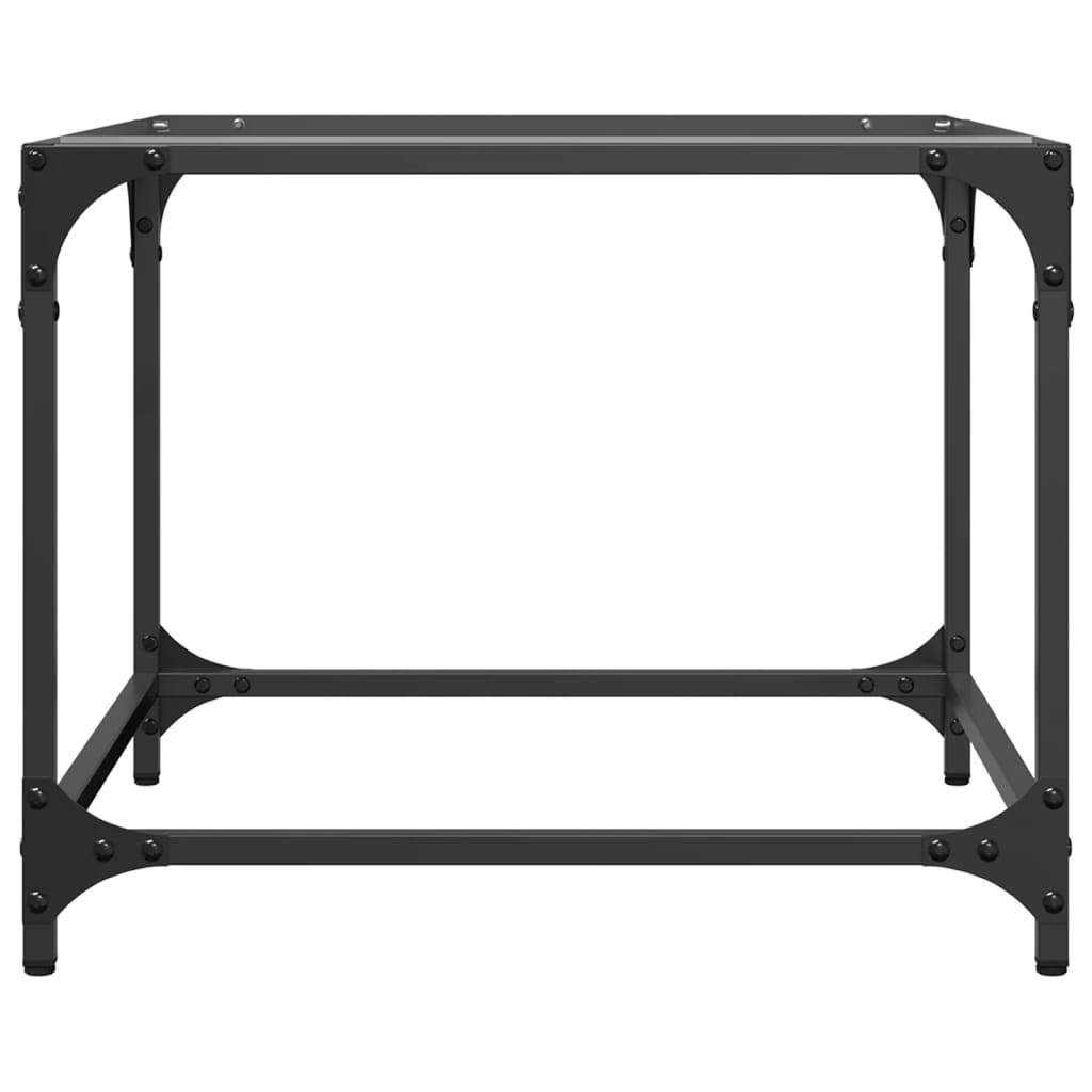 Tables basses avec dessus en verre transparent 2 pcs acier - XIOS