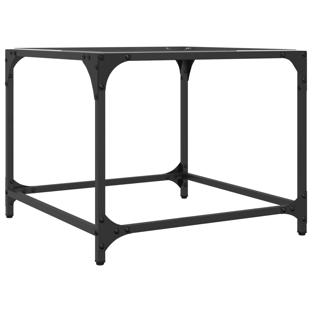 Tables basses avec dessus en verre transparent 2 pcs acier - XIOS