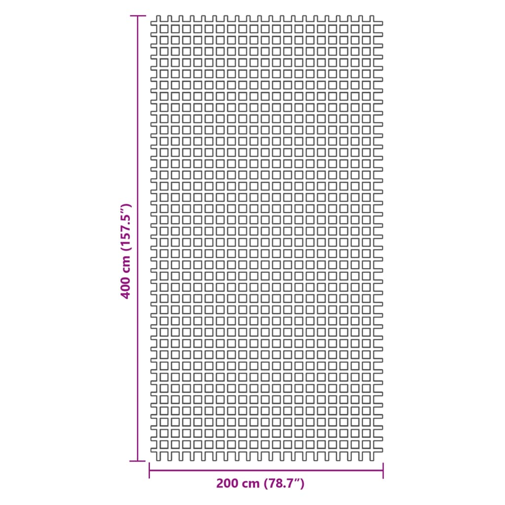 Tapis de tente anthracite 4x2 m Accessoires de tente vidaXL