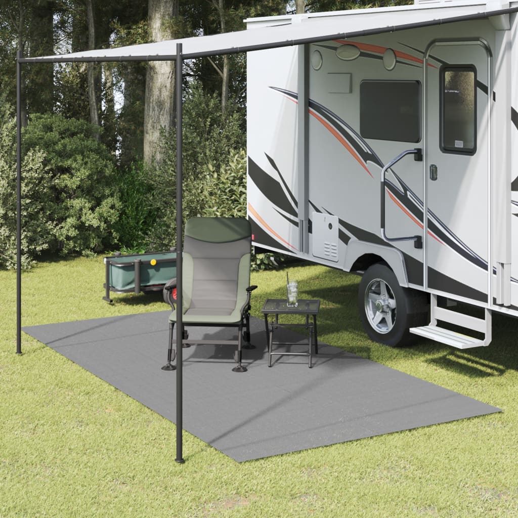 Tapis de tente anthracite 4x2 m Accessoires de tente vidaXL