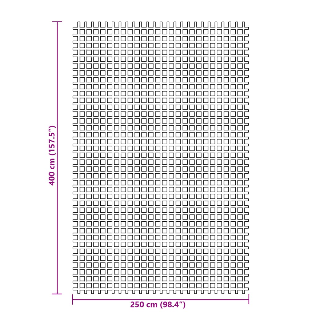 Tapis de tente anthracite 4x2,5 m Accessoires de tente vidaXL