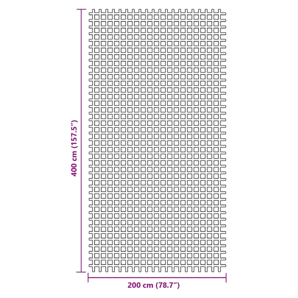 Tapis de tente bleu 4x2 m Accessoires de tente vidaXL