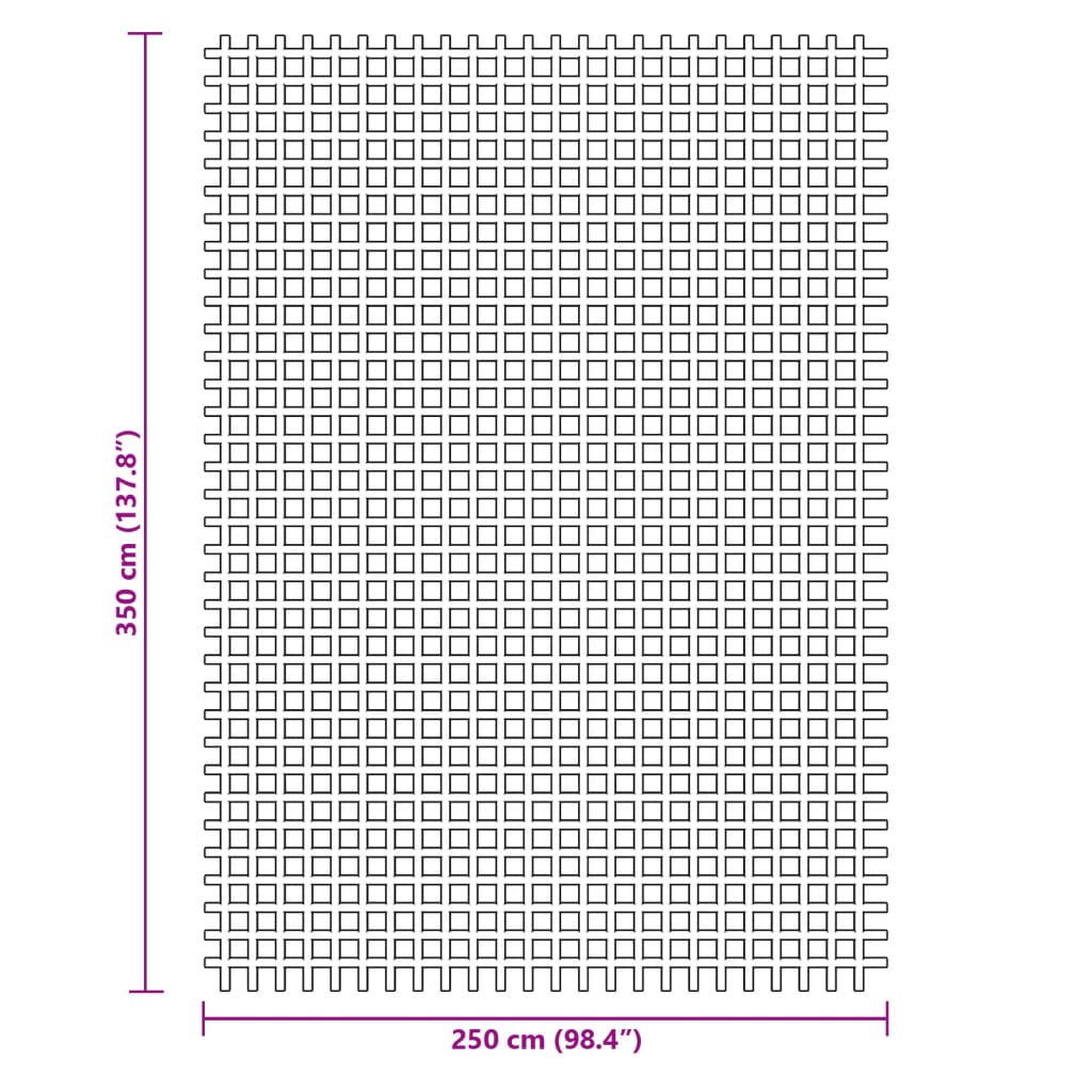 Tapis de tente bleu 3,5x2,5 m Accessoires de tente vidaXL