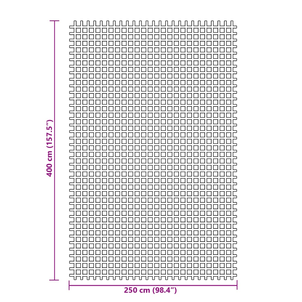 Tapis de tente bleu 4x2,5 m Accessoires de tente vidaXL