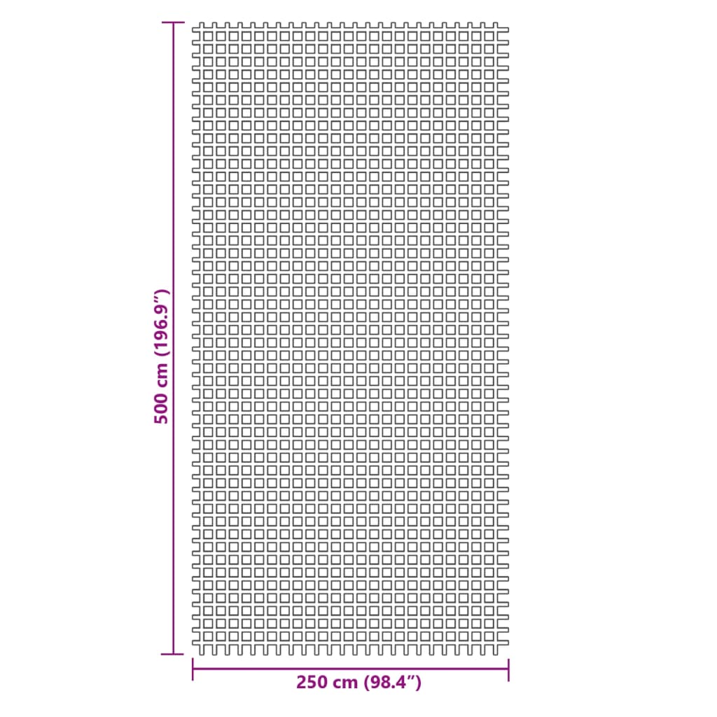 Tapis de tente bleu 5x2,5 m Accessoires de tente vidaXL