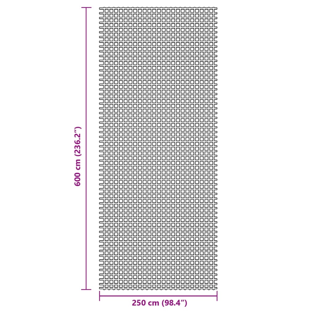Tapis de tente bleu 6x2,5 m Accessoires de tente vidaXL