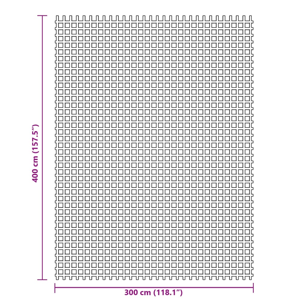 Tapis de tente bleu 4x3 m Accessoires de tente vidaXL