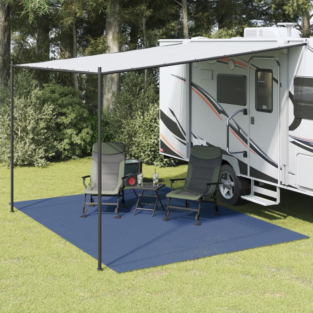 Tapis de tente bleu 4x3 m Accessoires de tente vidaXL