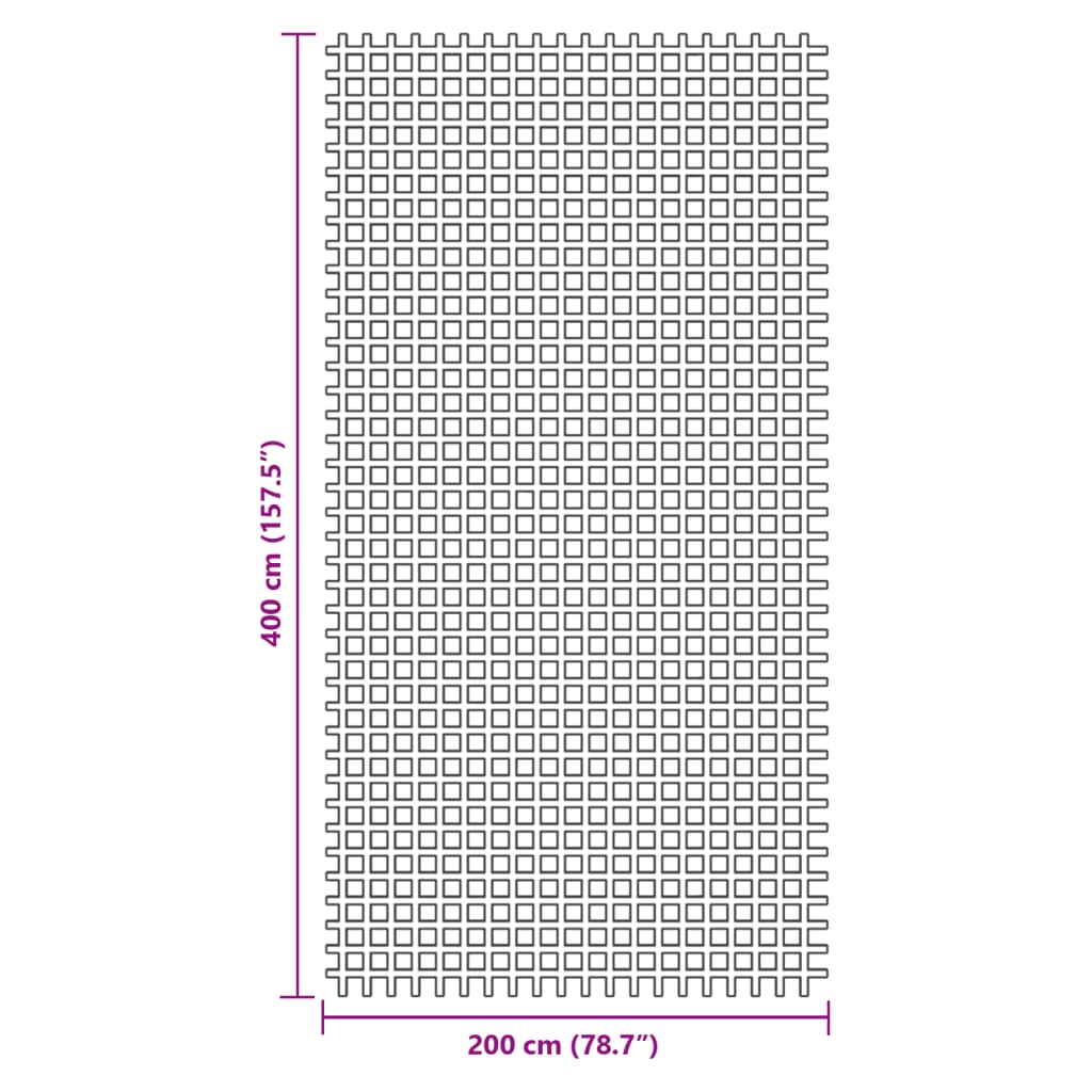 Tapis de tente vert 4x2 m Accessoires de tente vidaXL