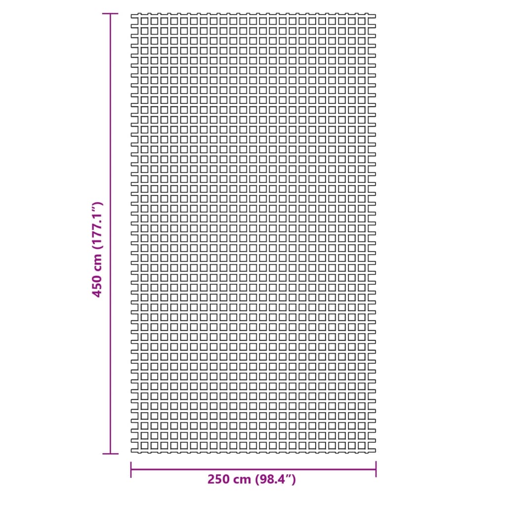 Tapis de tente vert 4,5x2,5 m Accessoires de tente vidaXL