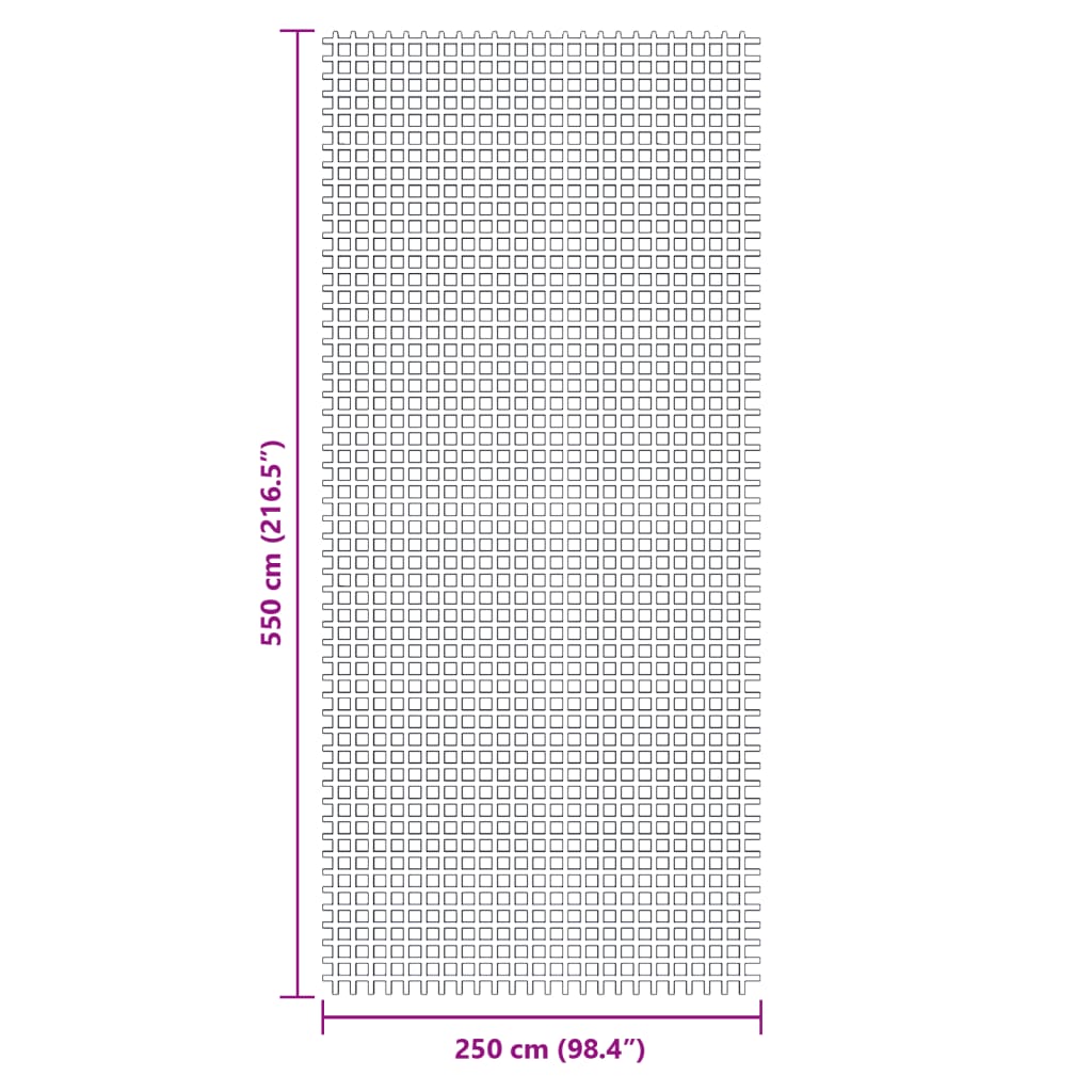 Tapis de tente vert 5,5x2,5 m Accessoires de tente vidaXL