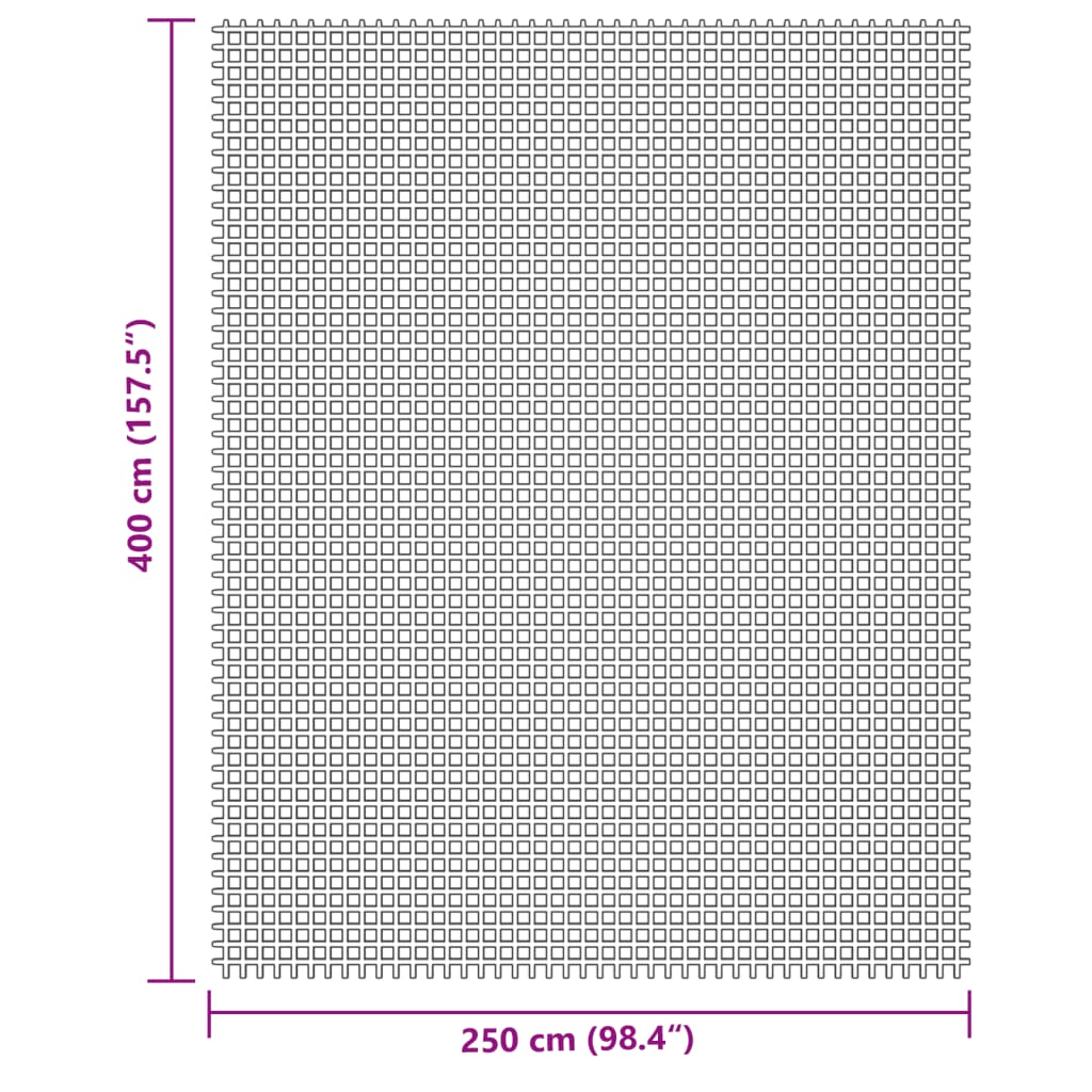 Tapis de tente gris clair 4x2,5 m Accessoires de tente vidaXL