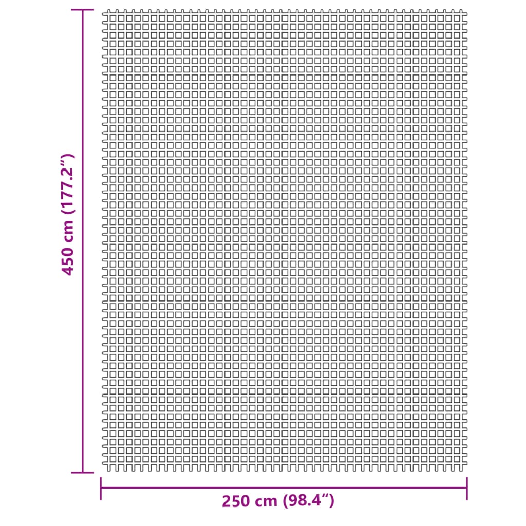 Tapis de tente gris clair 4,5x2,5 m Accessoires de tente vidaXL