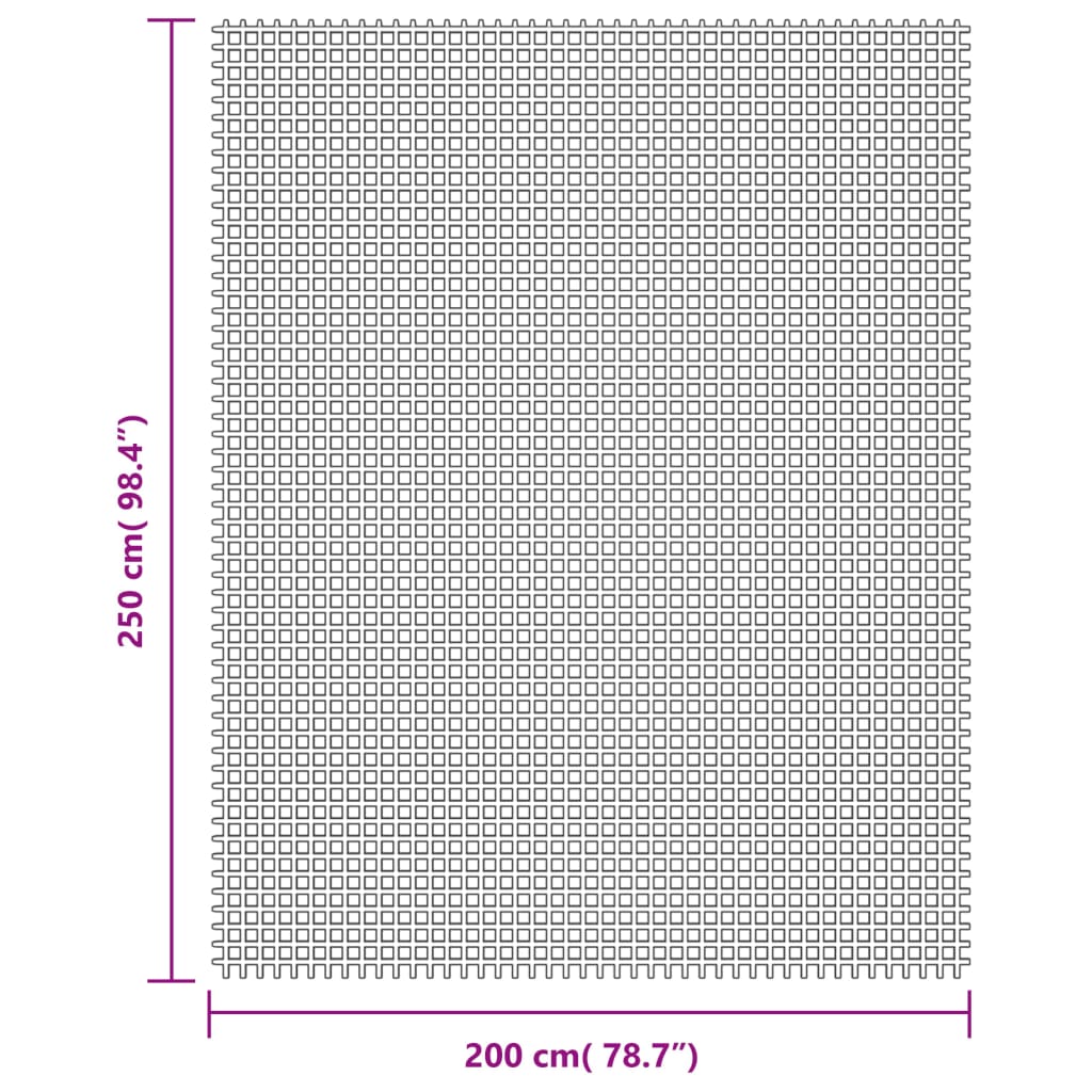 Tapis de tente crème 2,5x2 m Accessoires de tente vidaXL