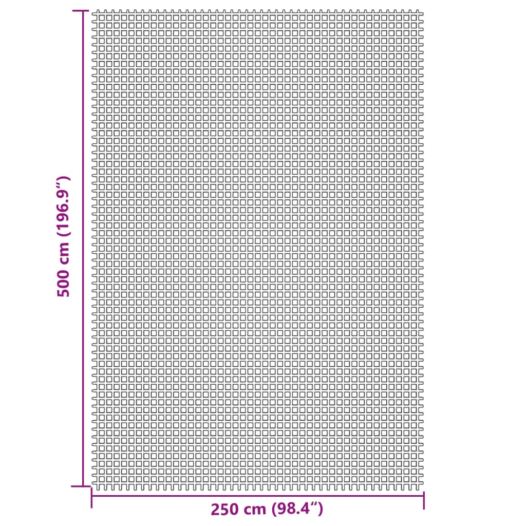 Tapis de tente crème 5x2,5 m Accessoires de tente vidaXL