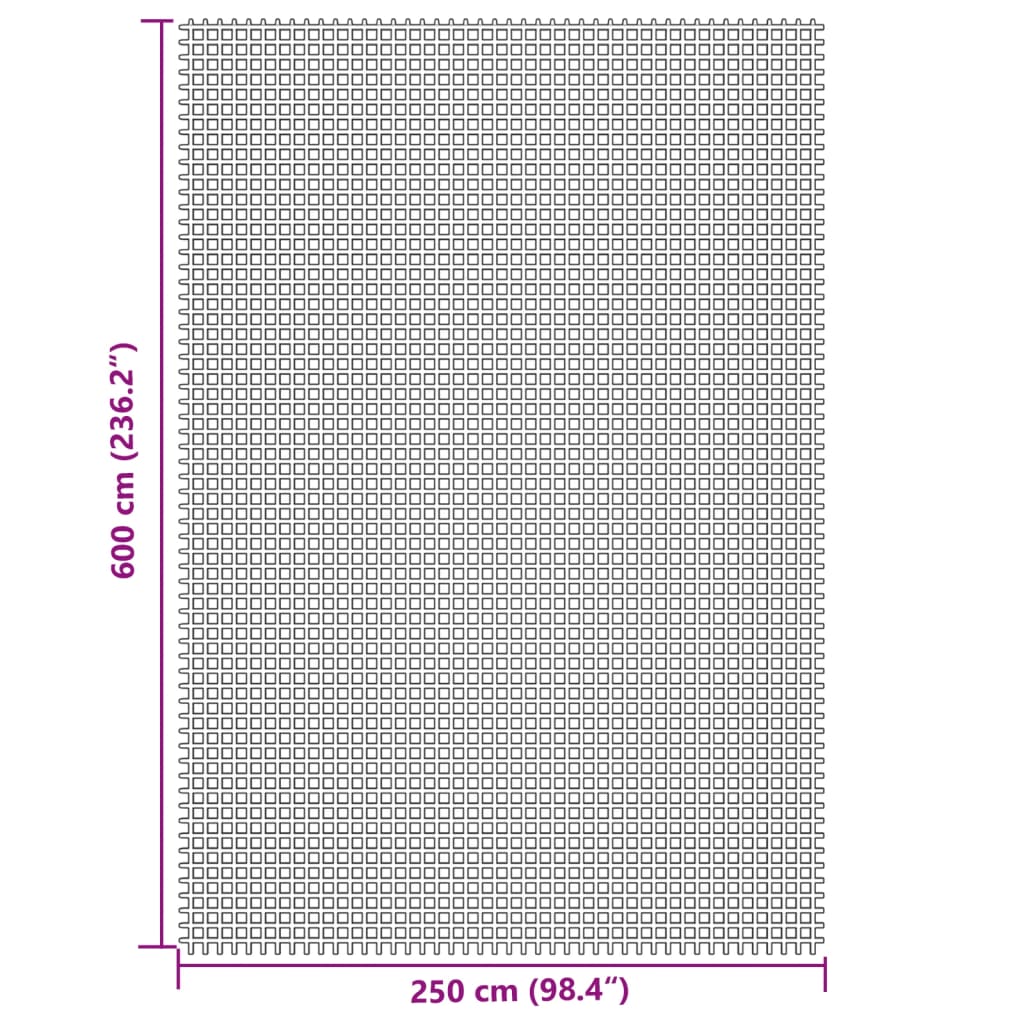 Tapis de tente crème 6x2,5 m Accessoires de tente vidaXL