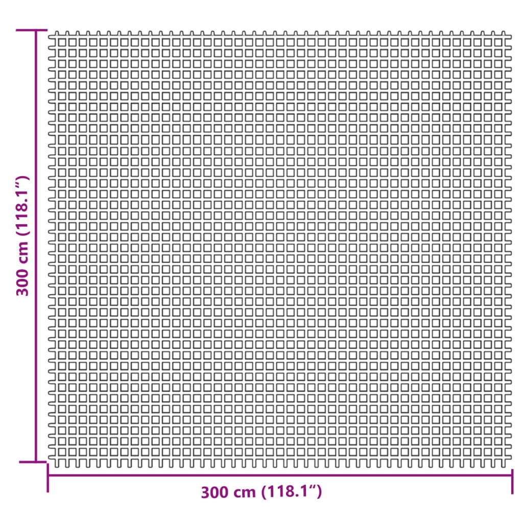 Tapis de tente crème 3x3 m Accessoires de tente vidaXL