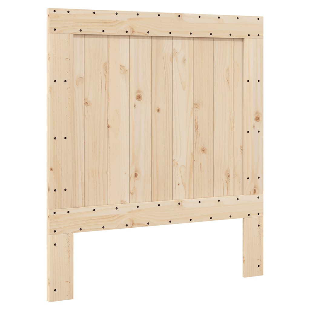 Cadre de lit sans matelas avec tête de lit 90x200cm bois massif - XIOS