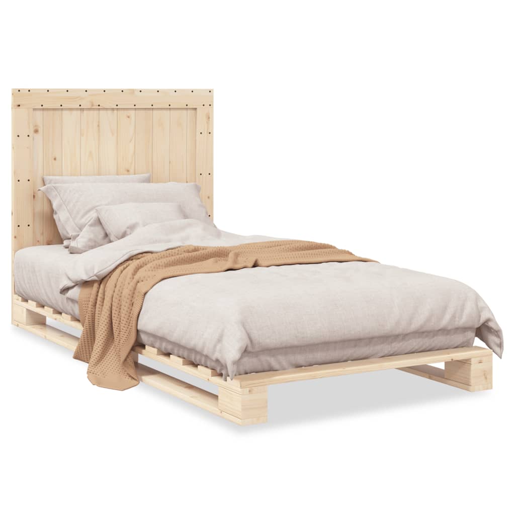 Cadre de lit sans matelas avec tête de lit 100x200 cm - XIOS