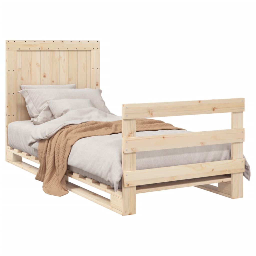 Cadre de lit sans matelas avec tête de lit 90x200 cm - XIOS
