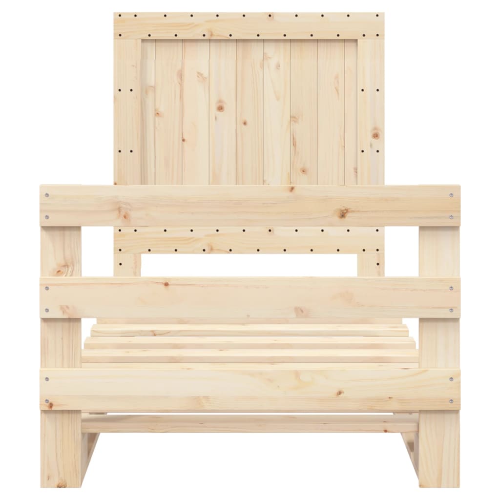 Cadre de lit sans matelas avec tête de lit 90x200 cm - XIOS