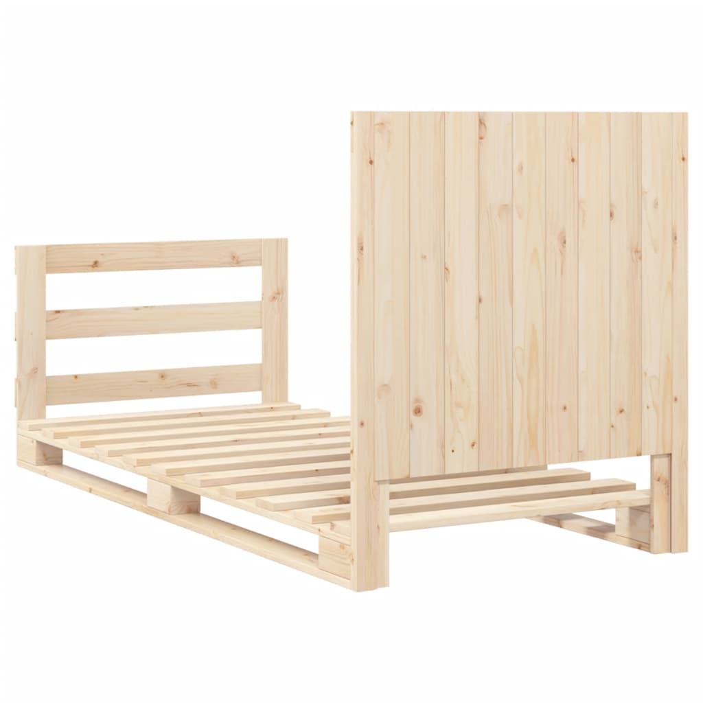 Cadre de lit sans matelas avec tête de lit 90x200 cm - XIOS