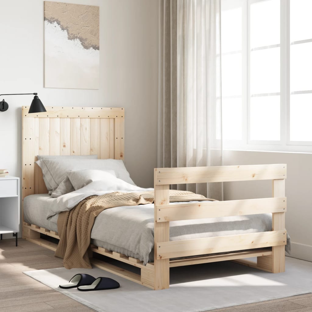 Cadre de lit sans matelas avec tête de lit 90x200 cm - XIOS