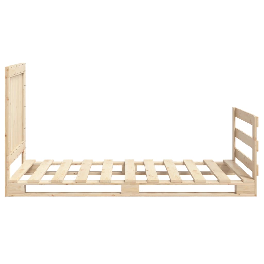 Cadre de lit sans matelas avec tête de lit 100x200 cm - XIOS
