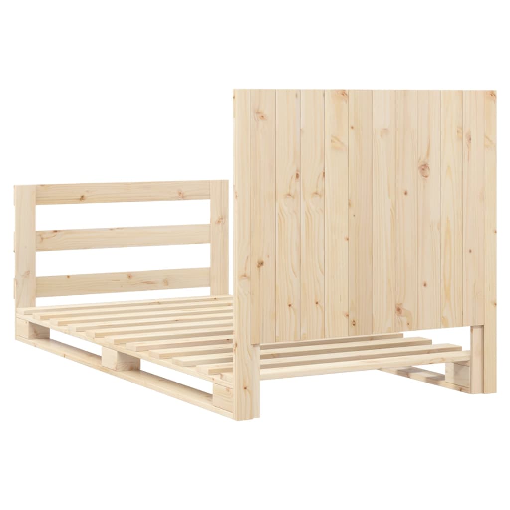 Cadre de lit sans matelas avec tête de lit 100x200 cm - XIOS