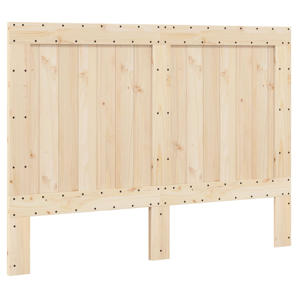 Cadre de lit sans matelas avec tête de lit bois massif - XIOS