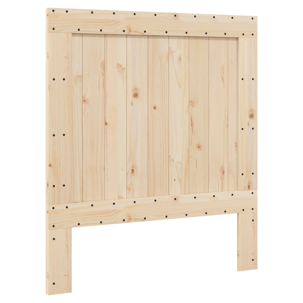 Cadre de lit sans matelas gris 90x200 cm bois de pin massif - XIOS