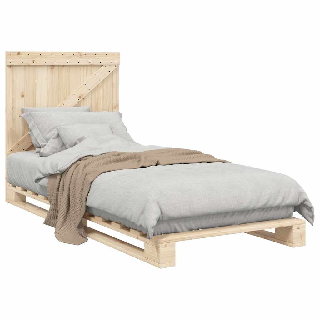 Cadre de lit sans matelas avec tête de lit 90x200 cm - XIOS