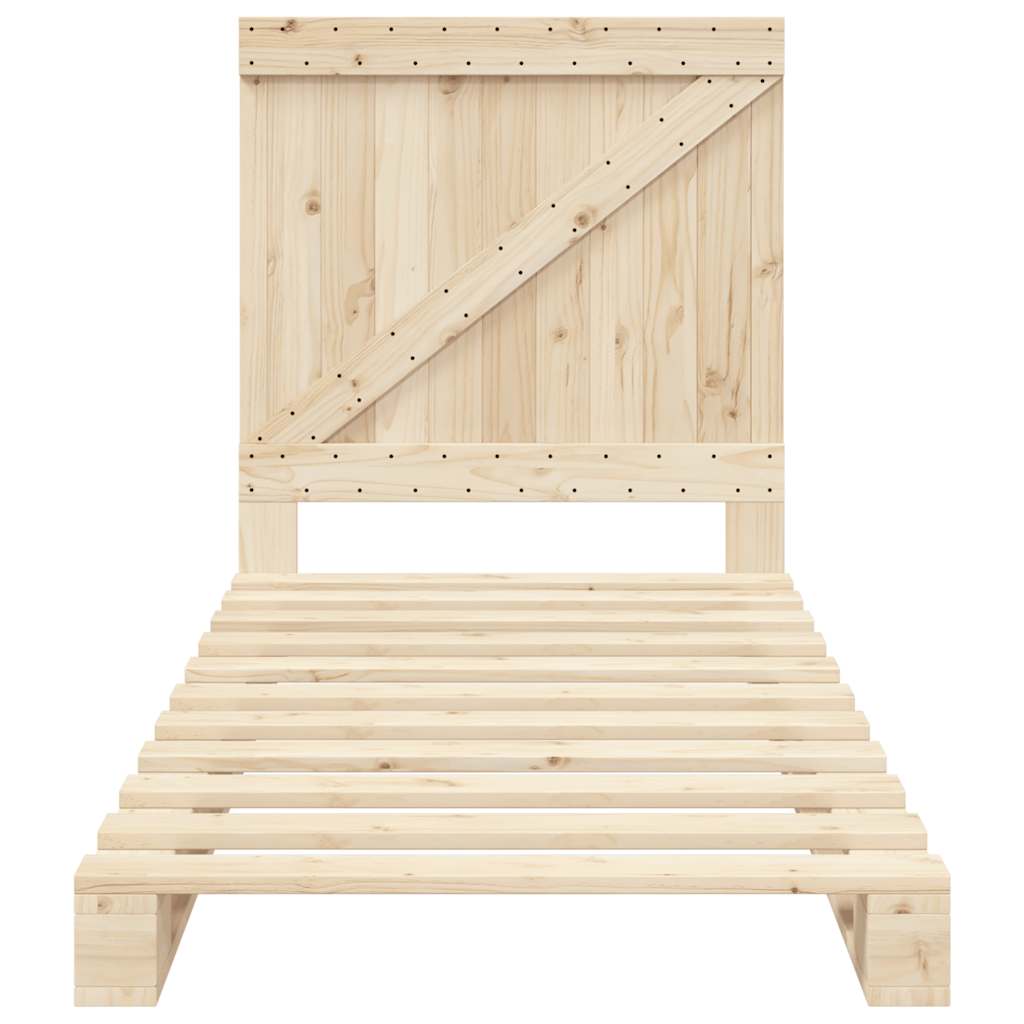 Cadre de lit sans matelas avec tête de lit 90x200 cm - XIOS