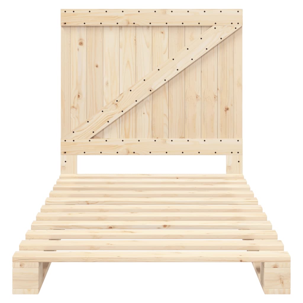 Cadre de lit sans matelas avec tête de lit 100x200 cm - XIOS