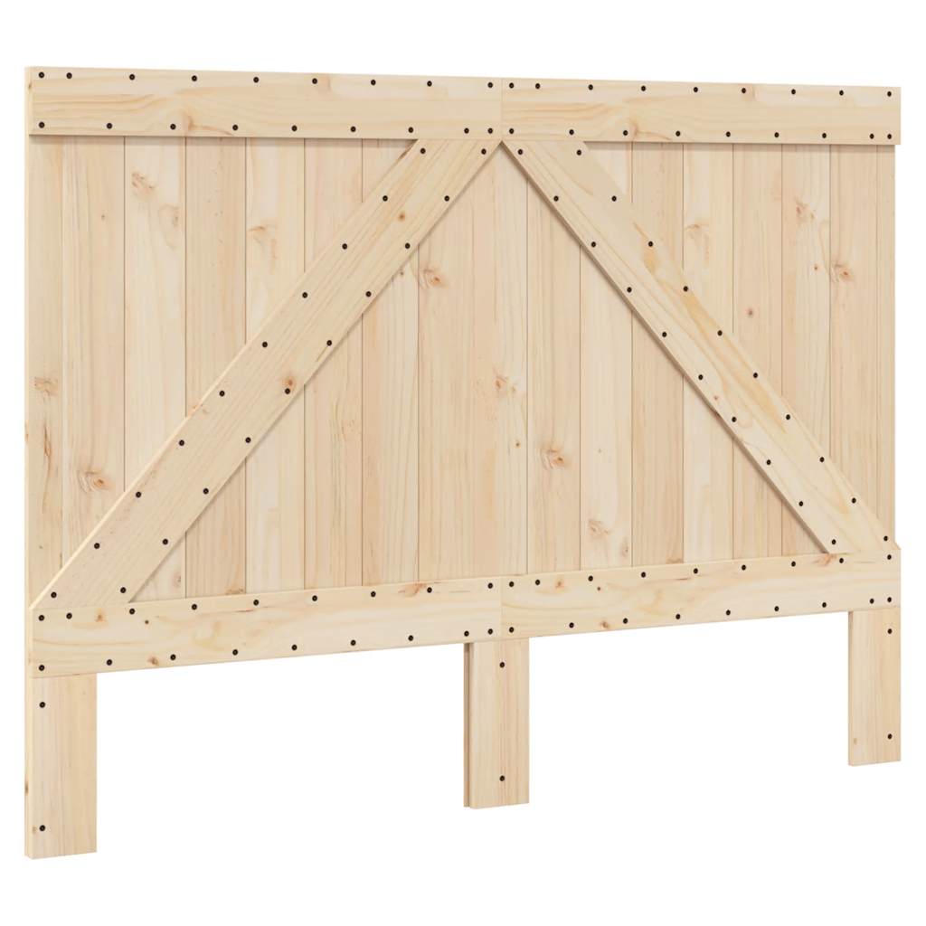 Cadre de lit sans matelas avec tête de lit bois massif - XIOS