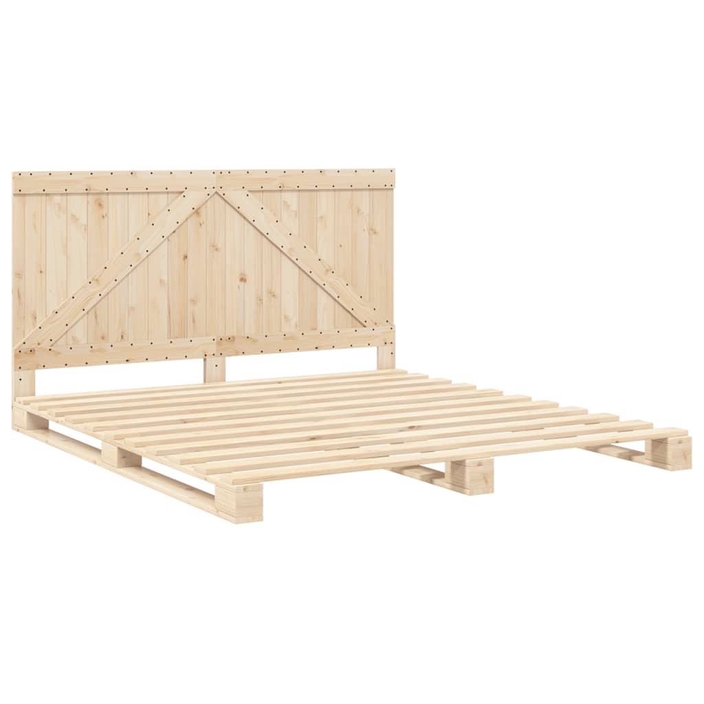 Cadre de lit sans matelas avec tête de lit 200x200 cm - XIOS