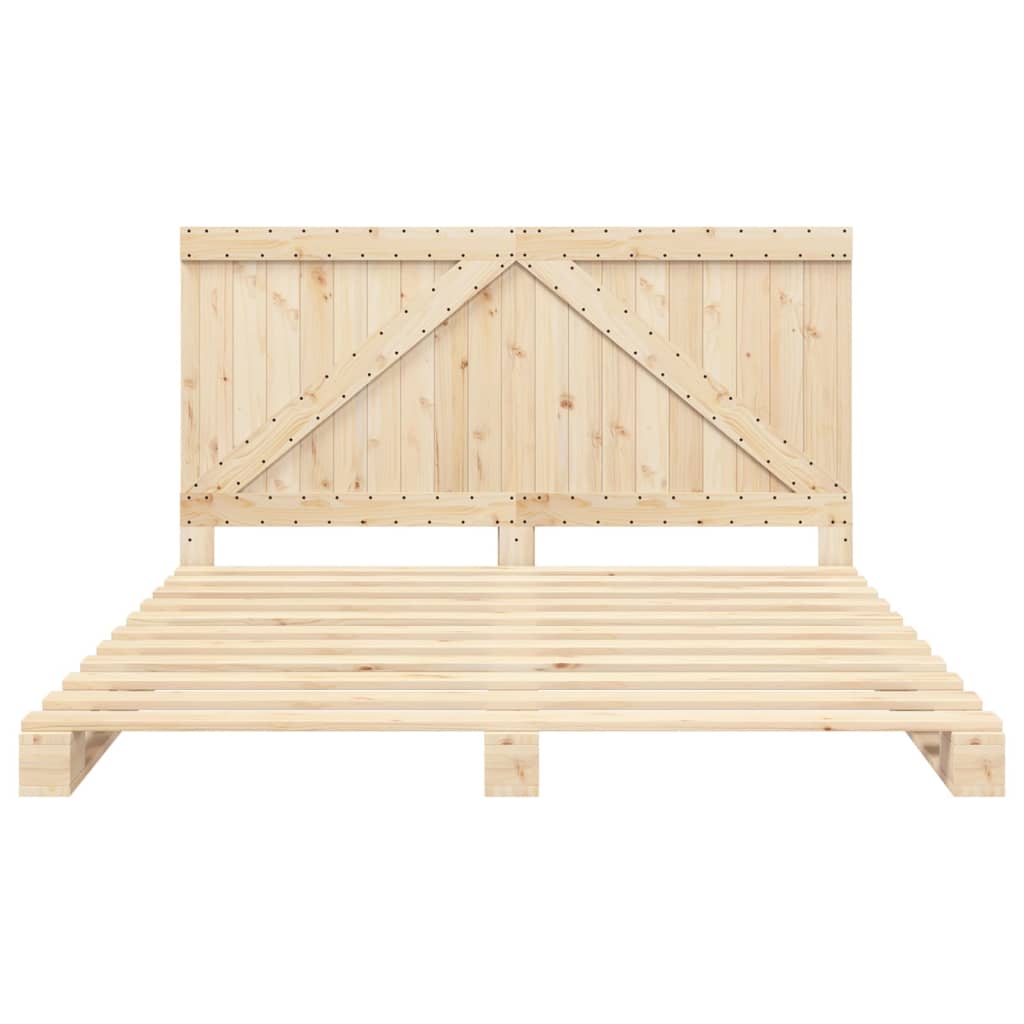 Cadre de lit sans matelas avec tête de lit 200x200 cm - XIOS