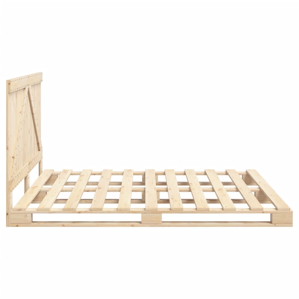 Cadre de lit sans matelas avec tête de lit 200x200 cm - XIOS