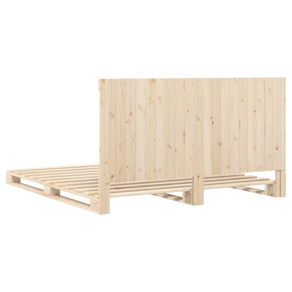 Cadre de lit sans matelas avec tête de lit 200x200 cm - XIOS
