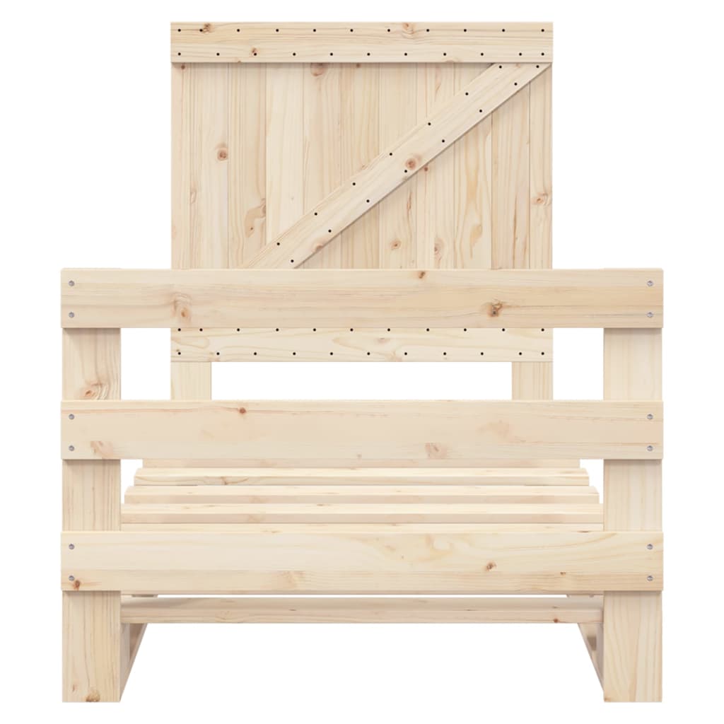 Cadre de lit sans matelas avec tête de lit 90x200 cm - XIOS
