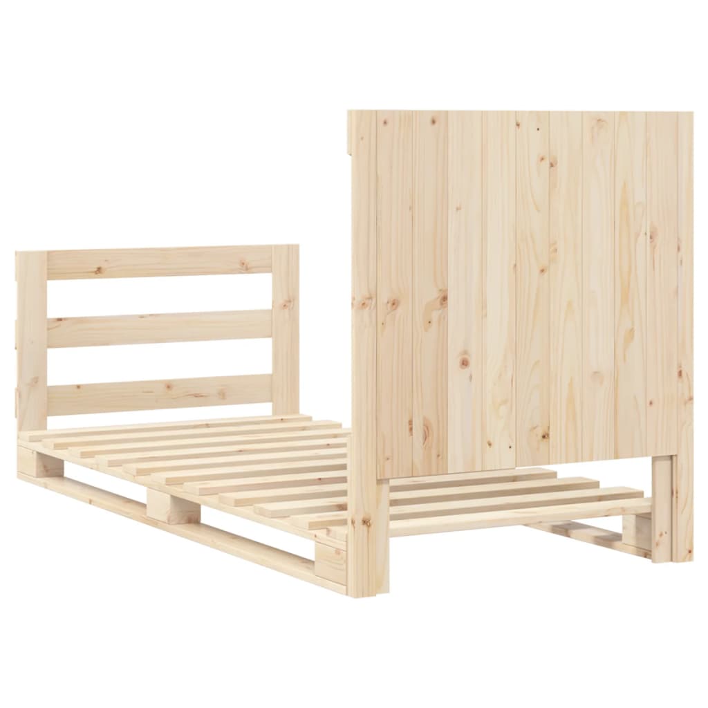 Cadre de lit sans matelas avec tête de lit 90x200 cm - XIOS