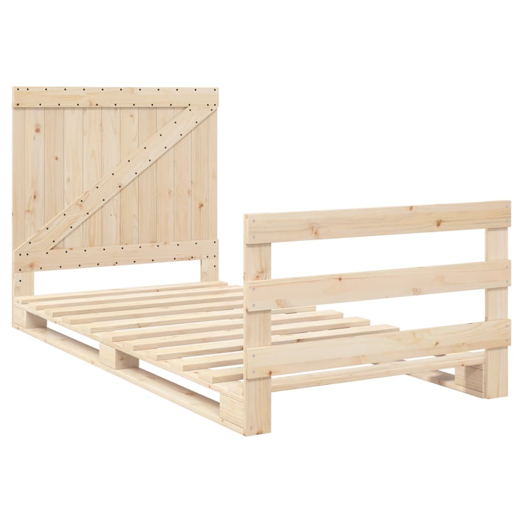Cadre de lit sans matelas avec tête de lit 100x200 cm - XIOS