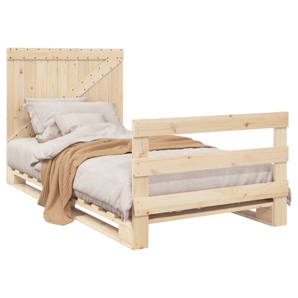 Cadre de lit sans matelas avec tête de lit 100x200 cm - XIOS