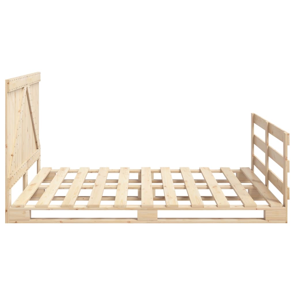 Cadre de lit sans matelas avec tête de lit 200x200 cm - XIOS