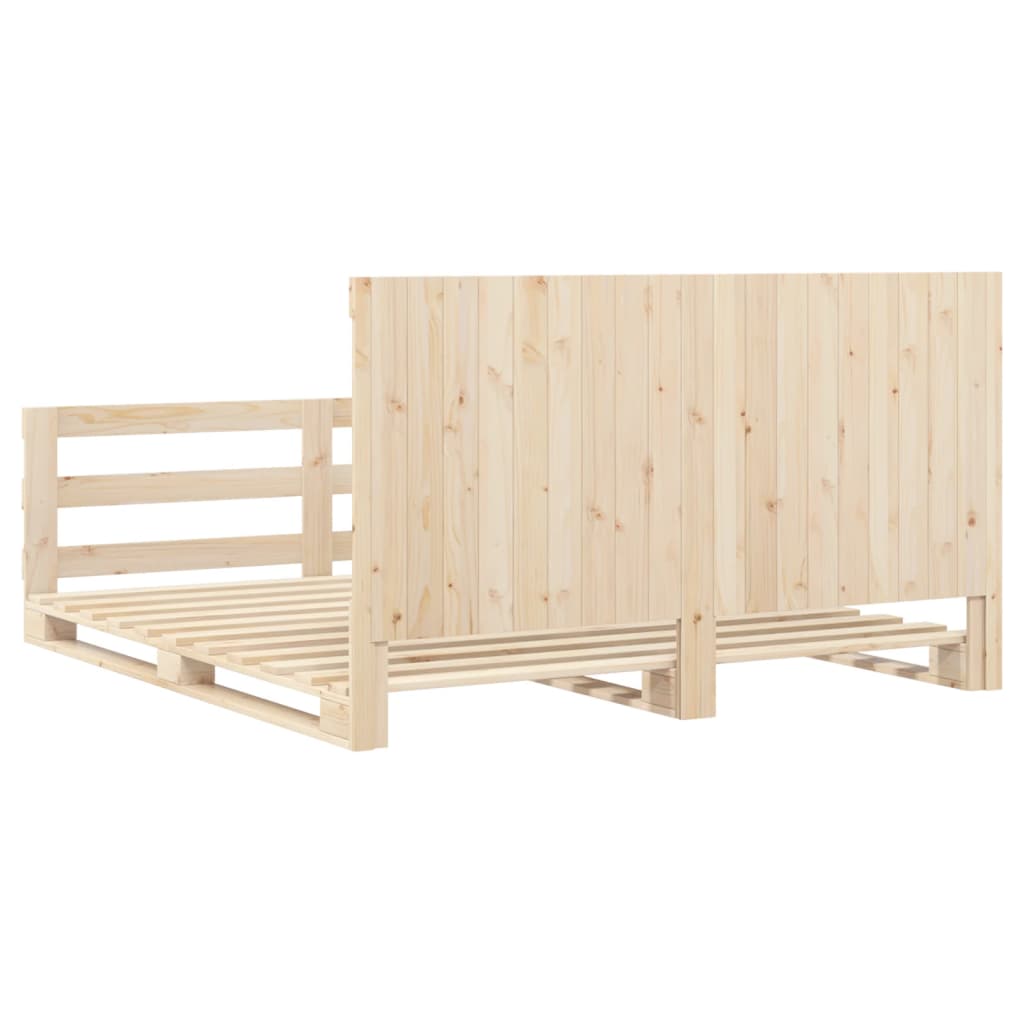 Cadre de lit sans matelas avec tête de lit 200x200 cm - XIOS